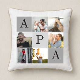   APA – Egyedi Fényképes Párna 6 Saját Fotóval (Plüss hátoldallal)