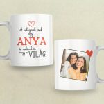 Egyedi fényképes bögre Anyák napjára idézettel – A világnak csak egy Anya, 1 fotóval