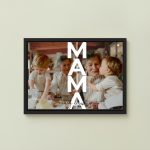 Mama feliratos fotóplakát – 2 fényképpel és saját üzenettel