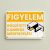 Megfigyelt terület – prémium alumínium információs tábla | fekvő