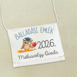   Ballagási tarisznya - ballagási emlék egységes grafikával 