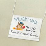 Ballagási tarisznya - ballagási emlék egységes grafikával 