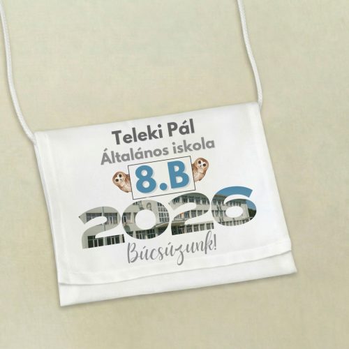 Iskolai ballagási tarisznya - Intézmény képével