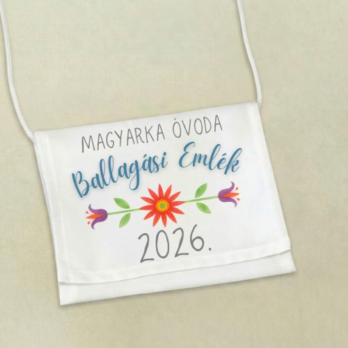 Ballagási tarisznya - motivumos egységes grafikával 